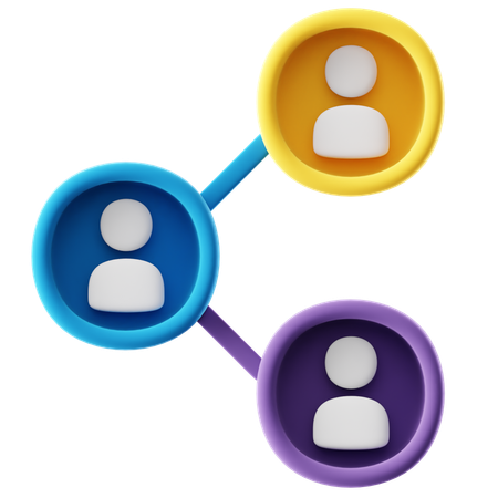 Business Network  3D Icon