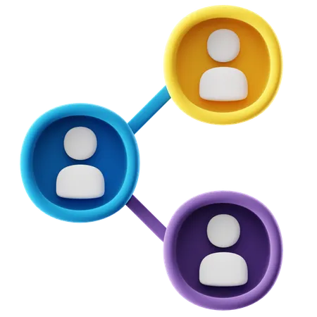 Business Network  3D Icon