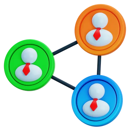 Business Network  3D Icon