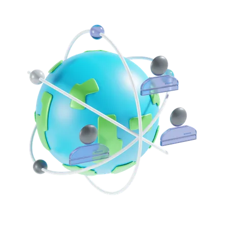 Business Network  3D Icon