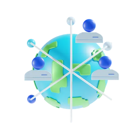 Business Network  3D Icon