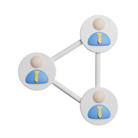 Business Network  3D Icon