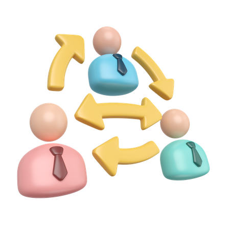 Business Network  3D Icon