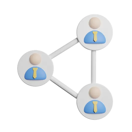 Business Network  3D Illustration