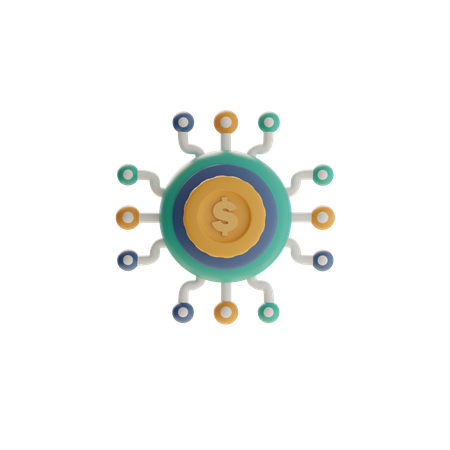 비즈니스 네트워크 연결  3D Icon