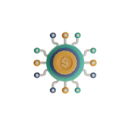 Business Network Connection  3D Icon