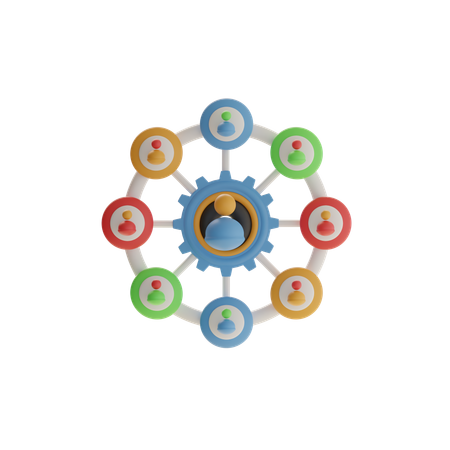 Business Network Expansion  3D Icon