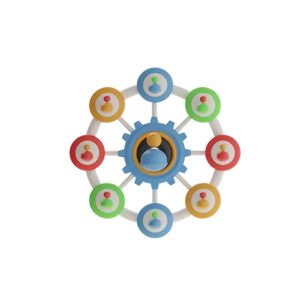 Business Network Expansion  3D Icon