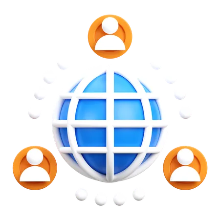 Business Networking  3D Icon