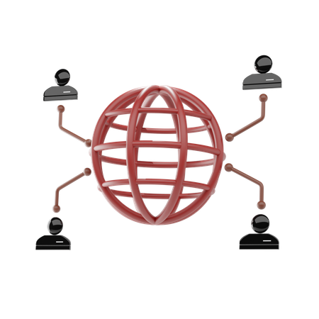 Business Networking  3D Icon