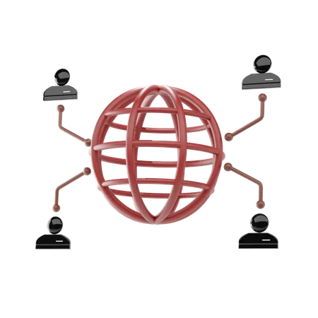 Business Networking  3D Icon