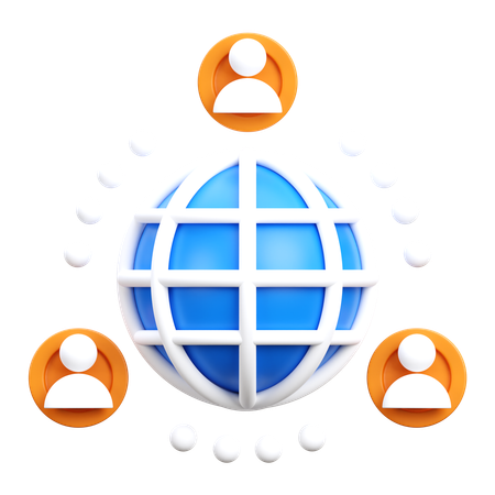 Business Networking  3D Icon