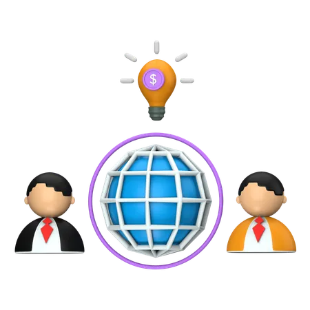 Business Networking  3D Icon