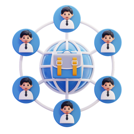 BUSINESS NETWORKING  3D Icon