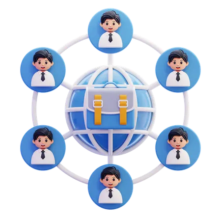 BUSINESS NETWORKING  3D Icon