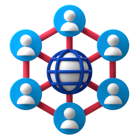 Business Networking  3D Icon