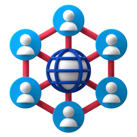 Business Networking  3D Icon