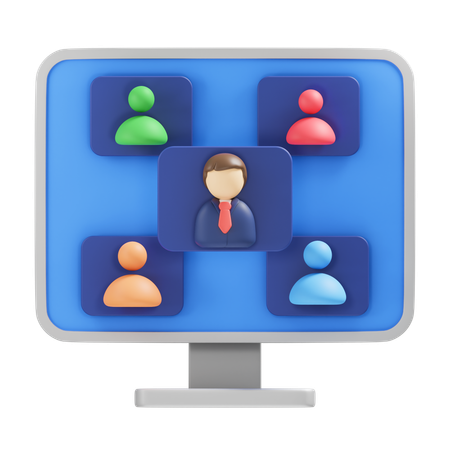 Business Networking  3D Icon