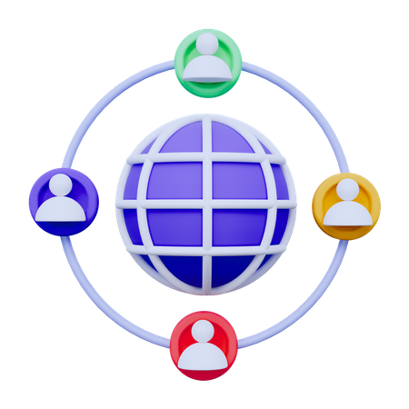 Business Networking  3D Icon