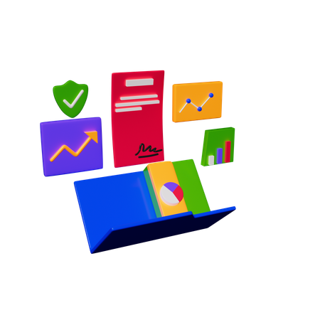 Business news  3D Icon