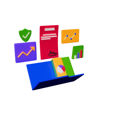 Business news  3D Icon