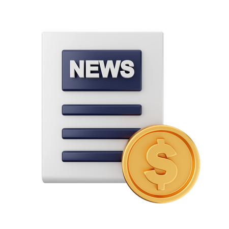 Business News 3D Icon