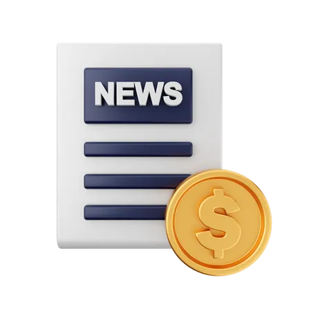 Business News 3D Icon