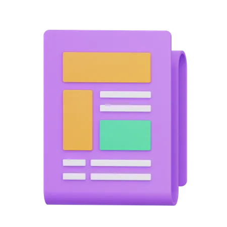 Business News  3D Icon