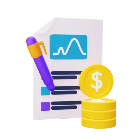 Business Paper  3D Icon