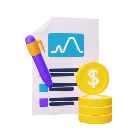 Business Paper 3D Icon