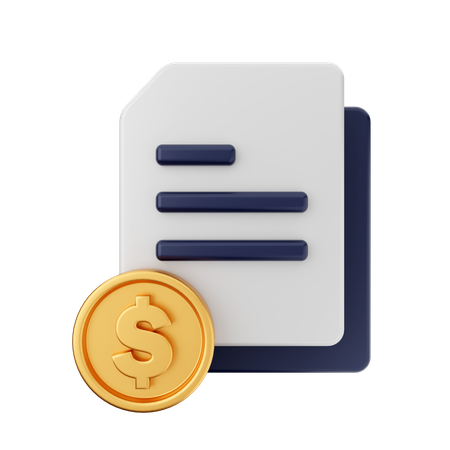 Business Paper  3D Icon