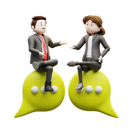 Business Partners  3D Illustration