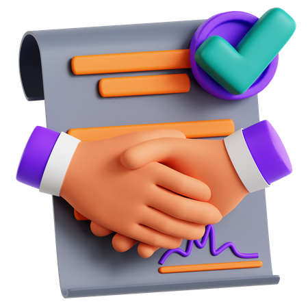 Business Partnership  3D Icon