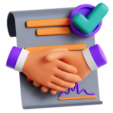 Business Partnership  3D Icon