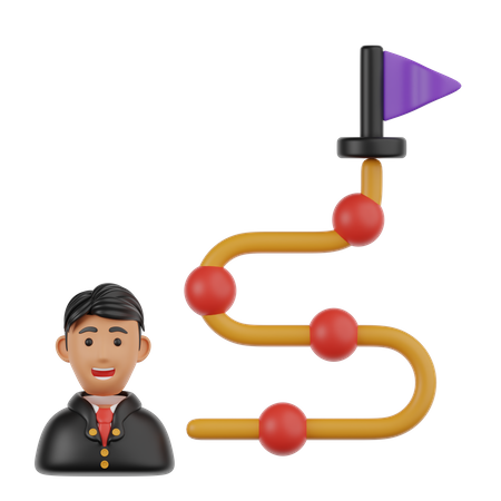 Business Path  3D Icon