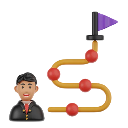Business Path  3D Icon