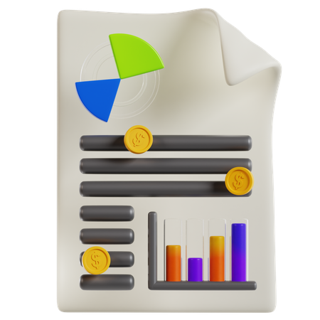 Business Performance Analytics Report  3D Icon