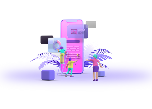 Business person finding product sales data  3D Icon