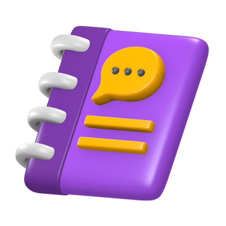 Business Phone Book  3D Icon