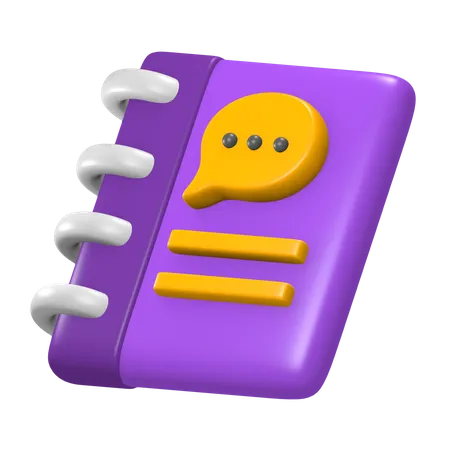 Business Phone Book  3D Icon