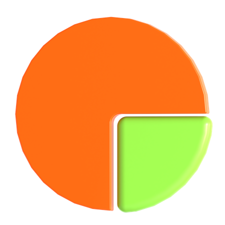 비즈니스 원형 차트  3D Icon