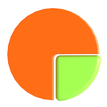 비즈니스 원형 차트  3D Icon