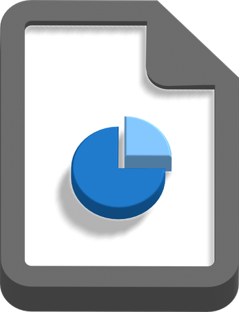 Business pie chart  3D Icon