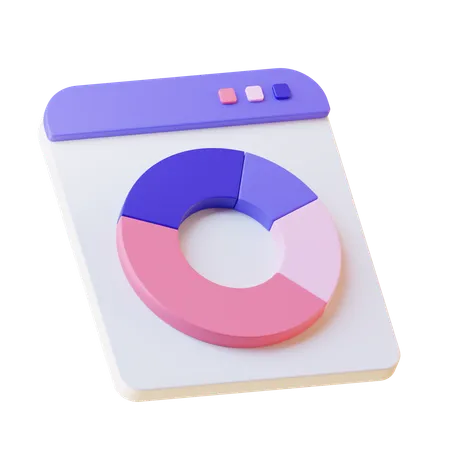 Business Pie chart  3D Icon