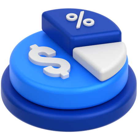 Business pie chart  3D Icon