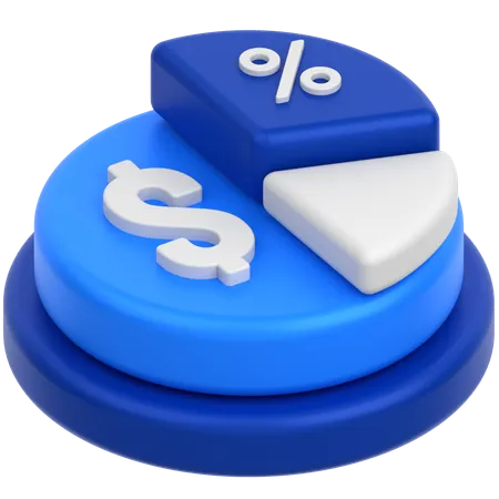 Business pie chart  3D Icon