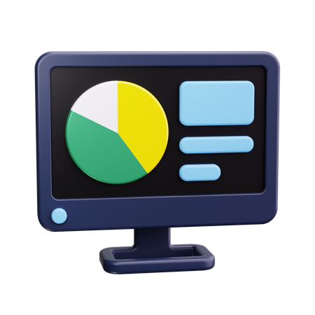 Business pie chart  3D Icon