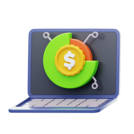 Business pie chart  3D Icon