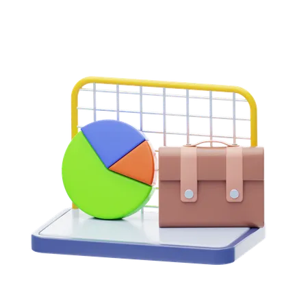 Business pie diagram  3D Icon