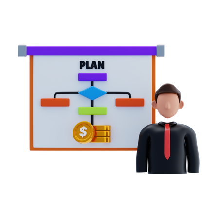 Business Plan  3D Icon